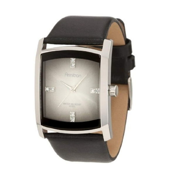 Genuine Crystal & Leather Watch - Picture 1 of 2